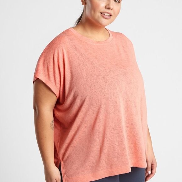 ATHLETA CORAL RELEASE TEE - Picture 1 of 4